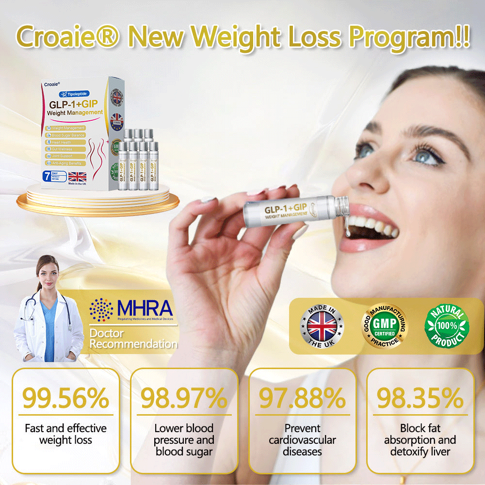 MHRA 🇬🇧 | Official UK👨‍⚕️ Store — Croaie® Telportide Oral Solution, GIP and GLP-1 Dual-Action Weight Loss Solution, One Bottle Daily, Results in 7 Days🌻